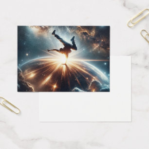 Galactic Breakdance Explosion in Deep Space Visitkort