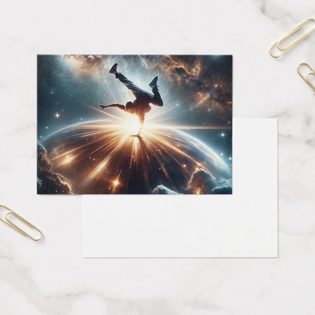 Galactic Breakdance Explosion in Deep Space Visitkort (Kontor)