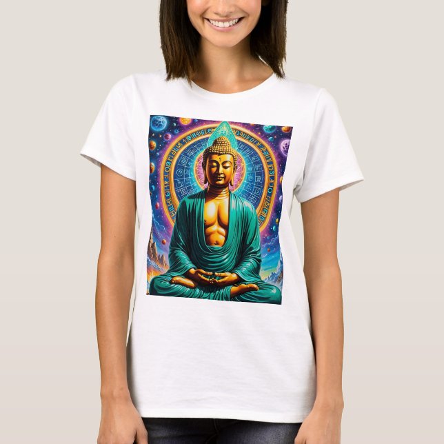 Galactic Buddha Cosmic Enlightenment Tee (Framsida)