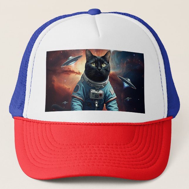 Galactic Cat Astronaut Keps (Framsida)