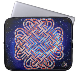 Galactic Celtic Kärlek Knot Laptop Fodral