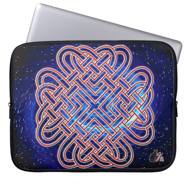 Galactic Celtic Kärlek Knot Laptop Fodral (Framsidan)