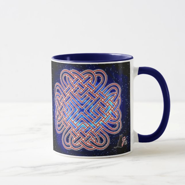 Galactic Celtic Kärlek Knot Mugg (Höger)
