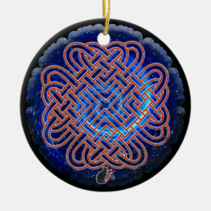 Galactic Celtic Kärlek Knot Ornament