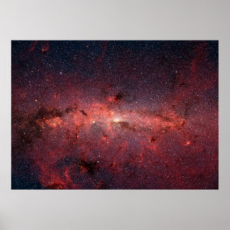 Galactic Center i Milky Way Poster