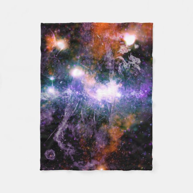 Galactic Center of Milky Way Galaxy X-Ray Hubble Fleecefilt (Framsidan)