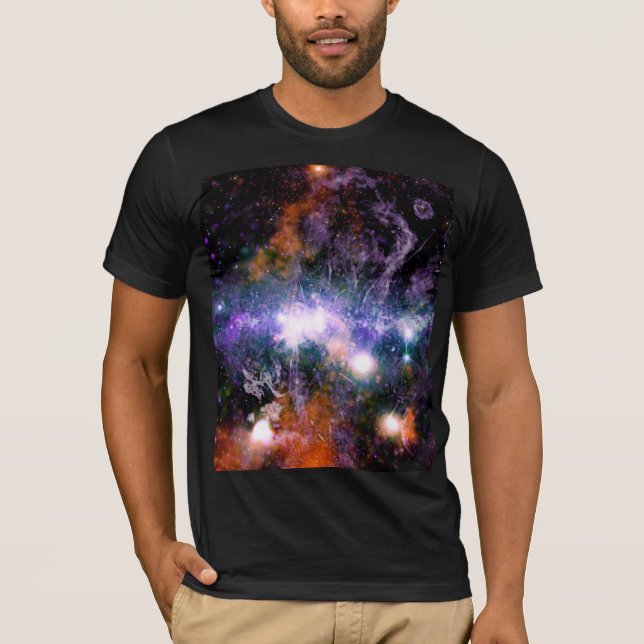 Galactic Center of Milky Way Galaxy X-Ray Hubble T Shirt (Framsida)