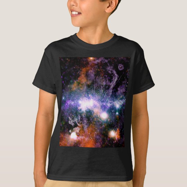 Galactic Center of Milky Way Galaxy X-Ray Hubble T Shirt (Framsida)