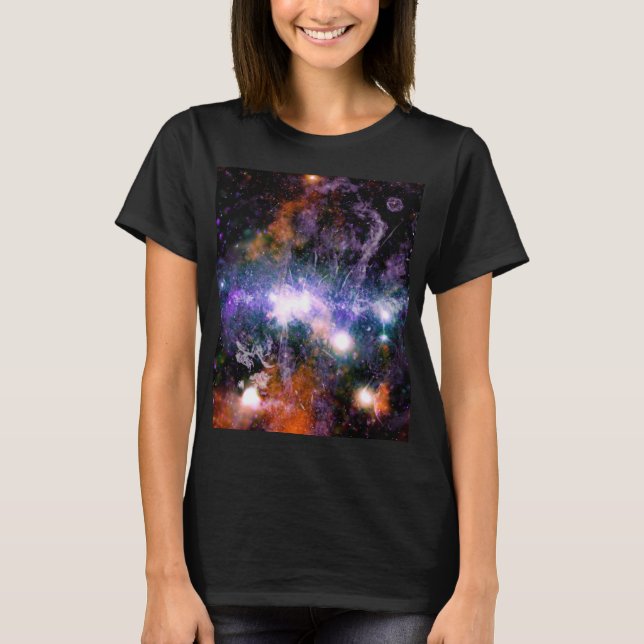 Galactic Center of Milky Way Galaxy X-Ray Hubble T Shirt (Framsida)