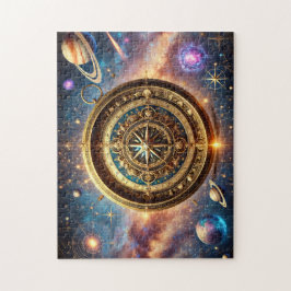 Galactic Compass Celestial Starry Sky Design Pussel