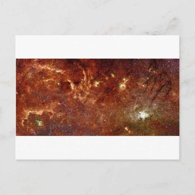 Galactic Core of the Milky Way Galaxy Vykort (Framsida)