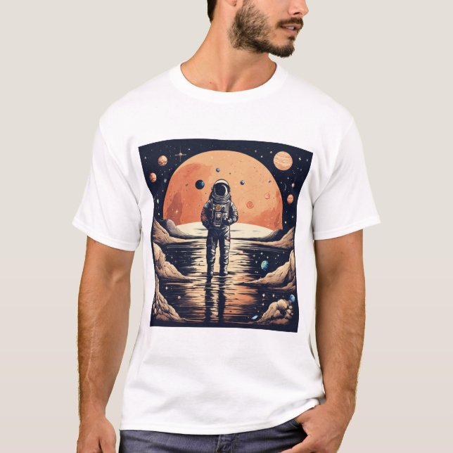 Galactic Explorer: Journey bortom Stars T Shirt (Framsida)
