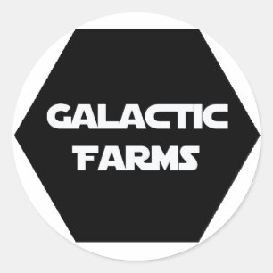 Galactic Farms Sticker lakan Runt Klistermärke
