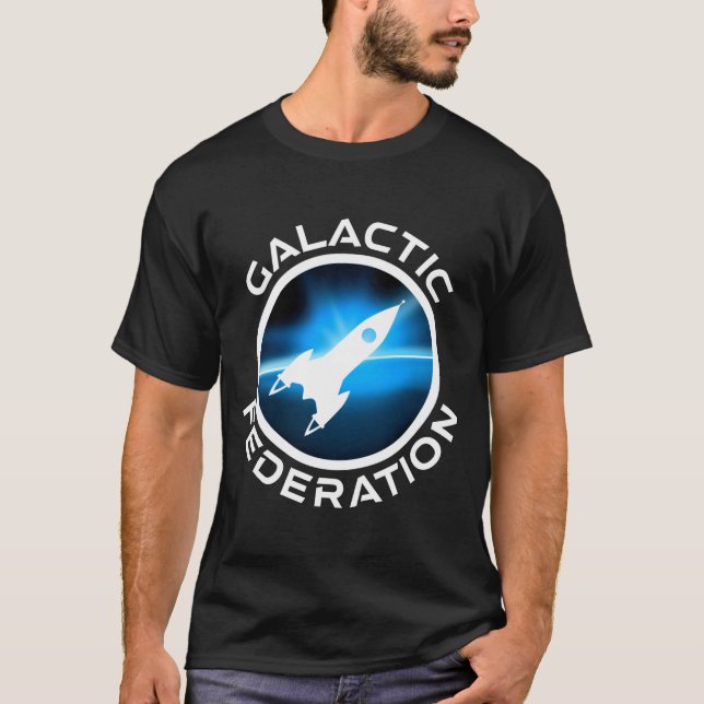 Galactic Federation Logo _1  T Shirt (Framsida)