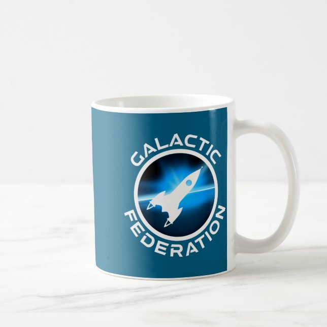 Galactic Federation Logo  Kaffemugg (Höger)