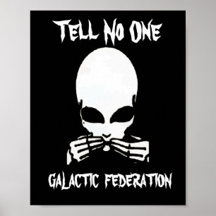 Galactic Federation, säg No One, redigera text. Poster