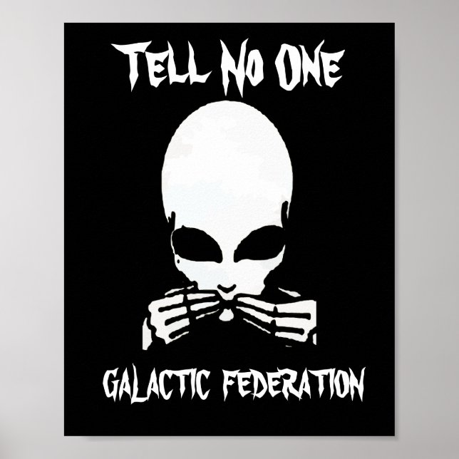 Galactic Federation, säg No One, redigera text. Poster (Framsidan)