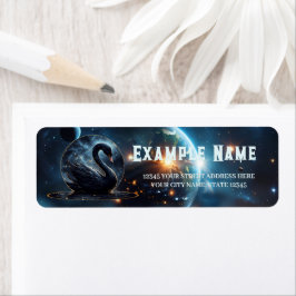 Galactic Grace: Black Svan. Returadress Etikett