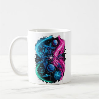 Galactic Graffiti - gatukonst Kaffemugg