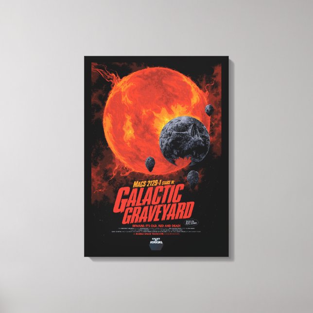 Galactic Graveyard Poster, Macs 2129-1. Canvastryck (Framsida)