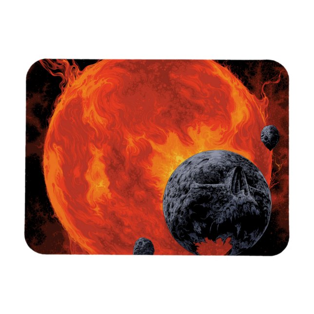 Galactic Graveyard Poster, Macs 2129-1. Magnet (Horisontell)