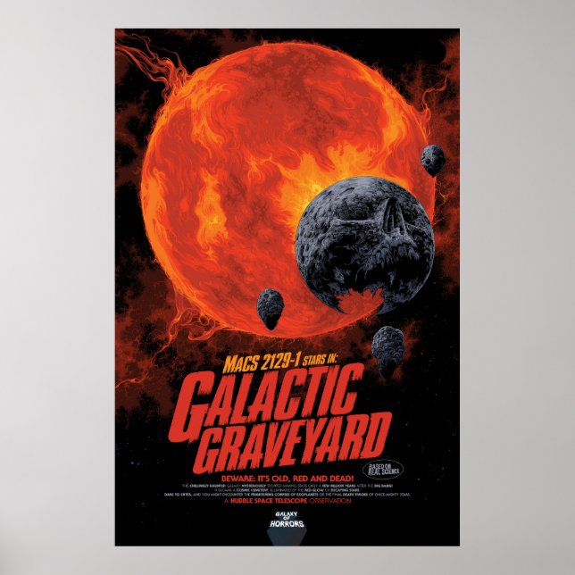 Galactic Graveyard Poster, Macs 2129-1. Poster (Framsidan)
