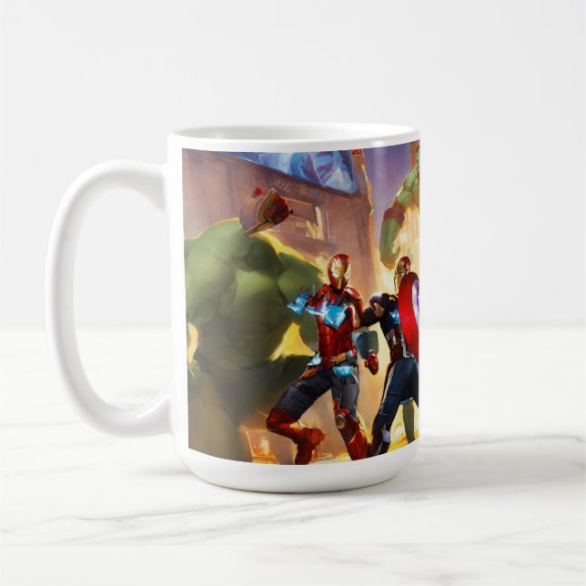 "Galactic Heroes Battle Tea Glass" Kaffemugg (Vänster)