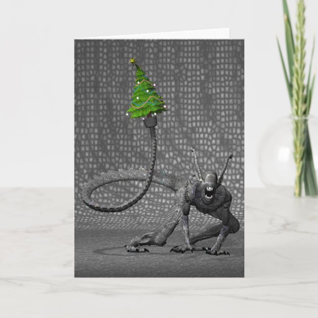 Galactic Jultomten Helgkort (Framsida)