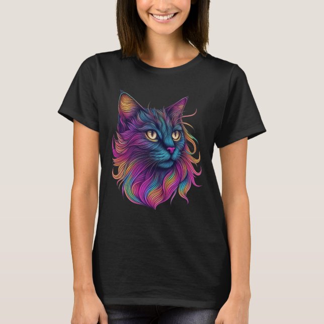 Galactic Kattdjur Majesty T Shirt (Framsida)