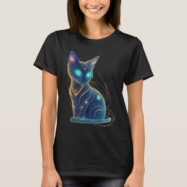 Galactic Kattdjur Majesty T Shirt (Framsida)