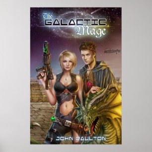 Galactic Mage Bok Cover Poster
