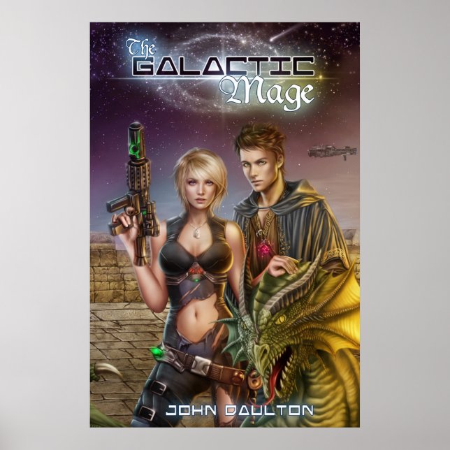 Galactic Mage Bok Cover Poster (Framsidan)
