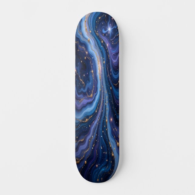 Galactic Marble Flow Edition 4 Mini Skateboard Bräda 18,5 Cm (Framsida)