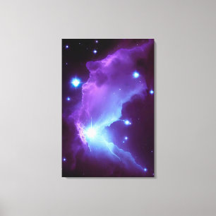 Galactic Nebula Starburst Night Himlar Wrapped Can Canvastryck