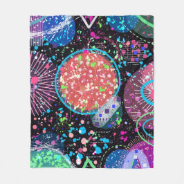 Galactic Neighborhood: Abstract Art  Fleecefilt