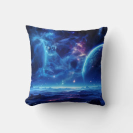 Galactic Oasis: Blue Nebula Stellar liggande Kudde