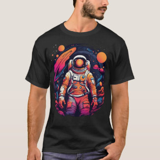 Galactic Odyssey Astronaut Svep genom rymden T Shirt