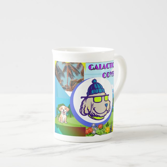 Galactic Odyssey Design Benporslin Mugg (Framsida höger)
