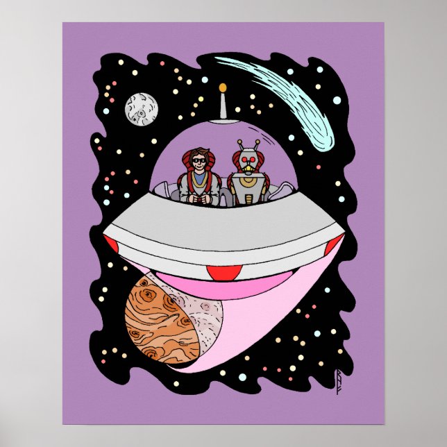 Galactic Road Resa 2018 Poster (Framsidan)