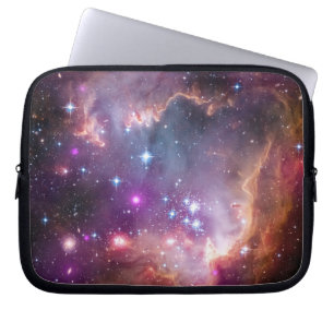 Galactic Rymden Lila Laptop Sleeve