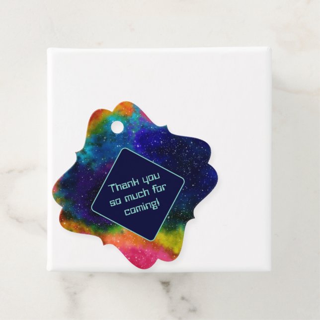 Galactic Sci-Fi Bröllop Gåvor Etiketter (På plats)