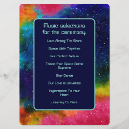 Galactic Sci-Fi Bröllop Music Program