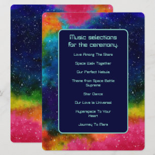 Galactic Sci-Fi Bröllop Music Program