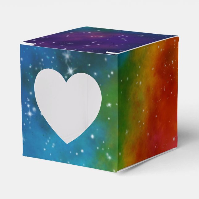 Galactic Sci-Fi Bröllop Presentaskar (Framsidan Sidan)