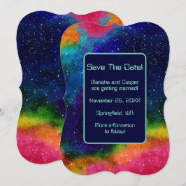 Galactic Sci-Fi Bröllop spara datum