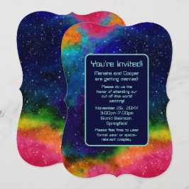 Galactic Sci-Fi-bröllopsinbjudan