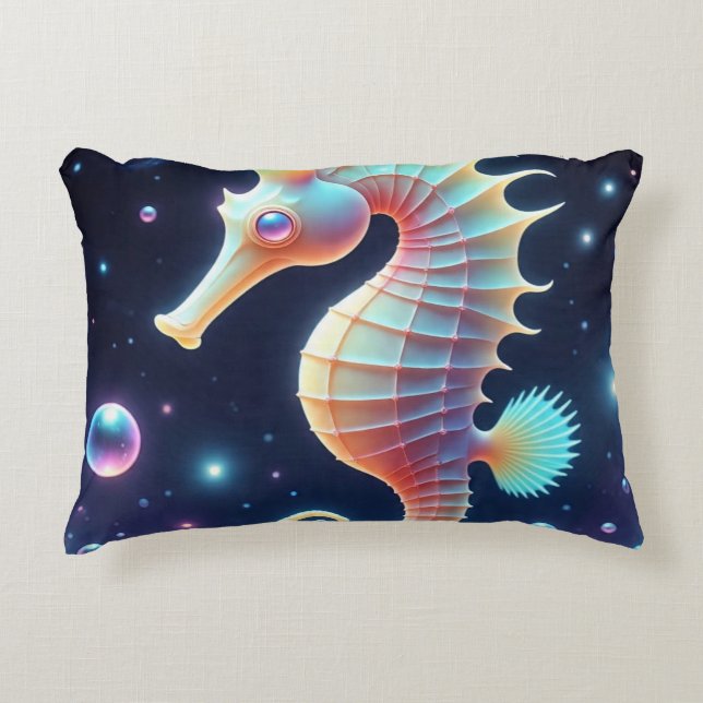 Galactic Seahorse Prydnadskudde (Framsidan)