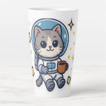 "Galactic Sips - Space Cat Tea Break"