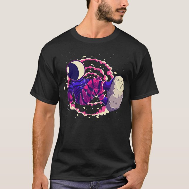 Galactic Spiral Astro Surfer T Shirt (Framsida)