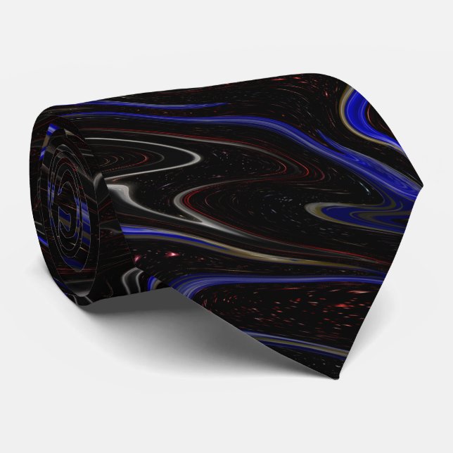 "Galactic Swirl: the Blue and Black Space Marble" Slips (Rullad)